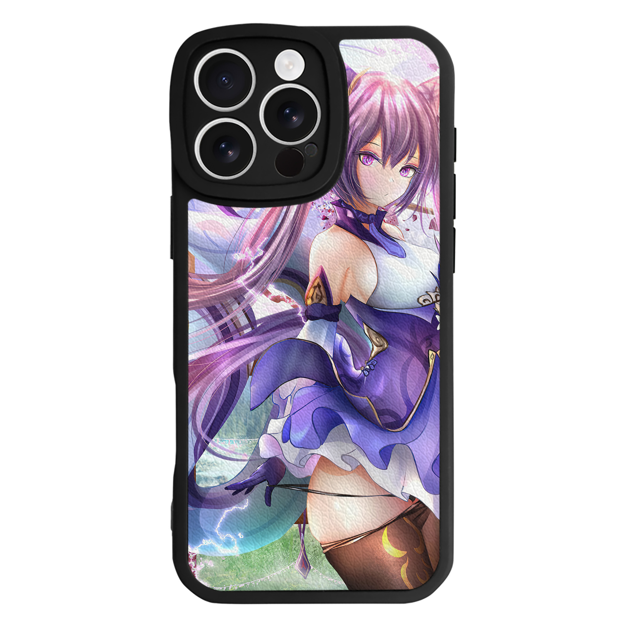 げんし神 genshin 【iPhone 16シリーズ対応】シリコンスマホケース（レザー調） 材質：シリコン